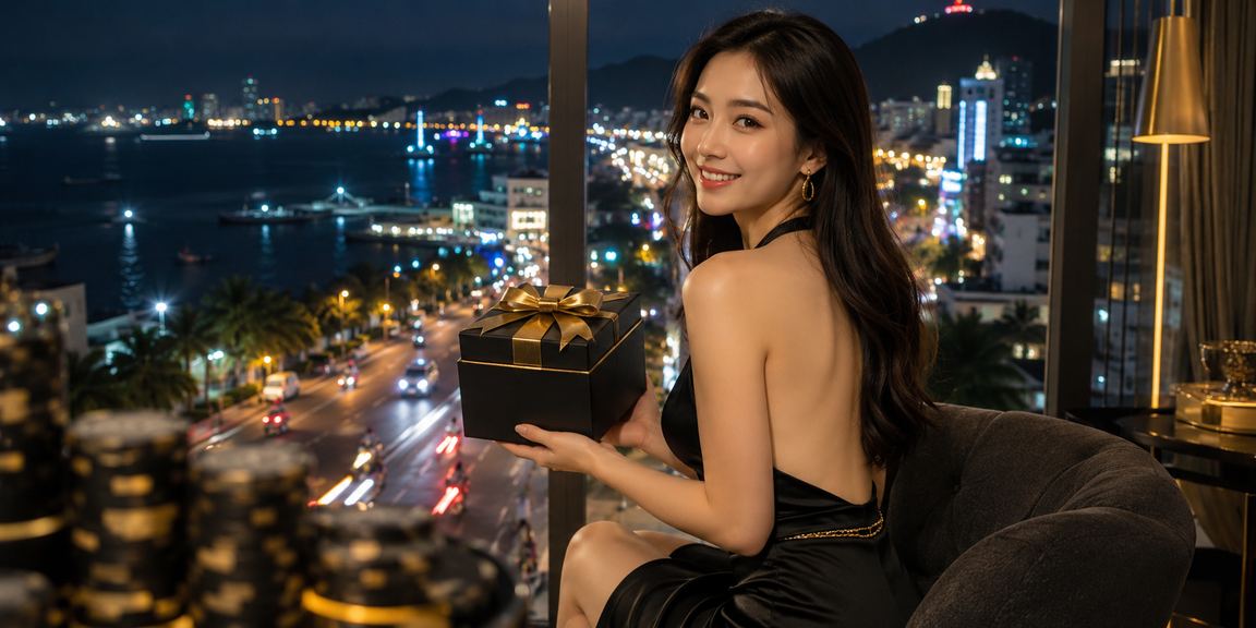 Không khí casino neon sôi động tại Vũng Tàu với người chơi trên điện thoại